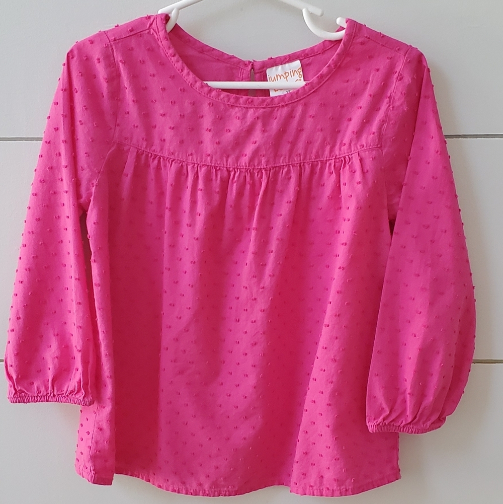 Jumping Beans Fuchsia Kids Blouse